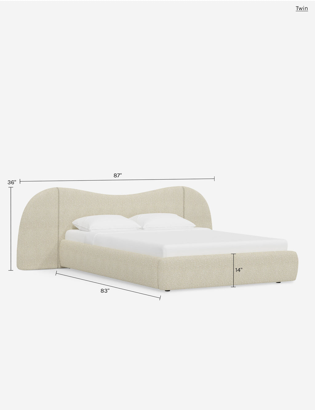 Gladys Extended Headboard Platform Bed by Sarah Sherman Samuel