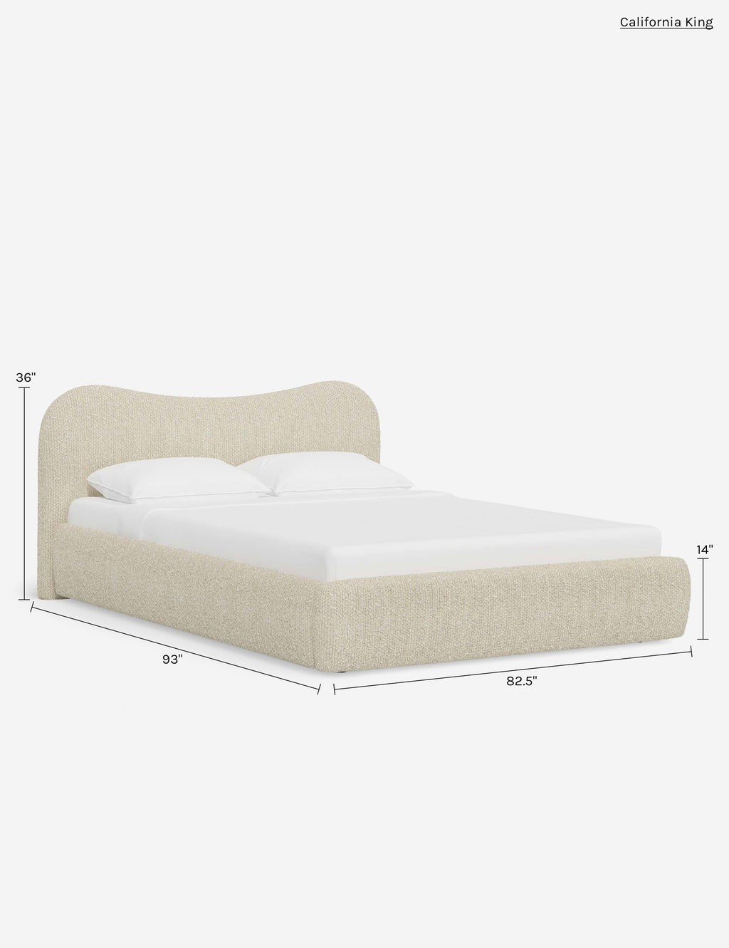 Gladys Low Profile Upholstered Platform Bed Frame