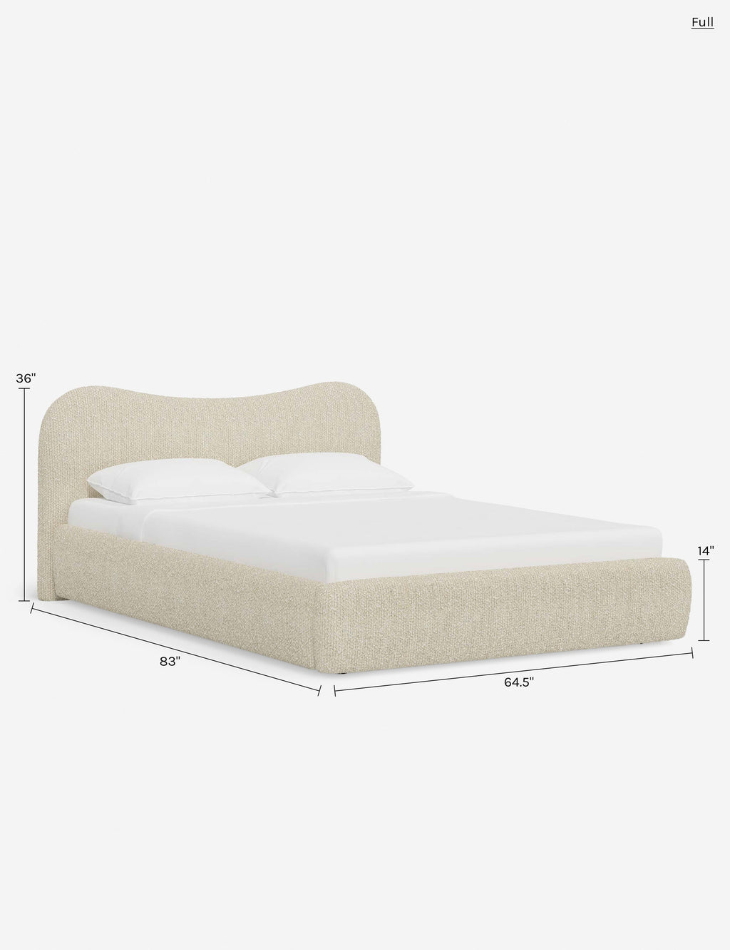 Gladys Low Profile Upholstered Platform Bed Frame