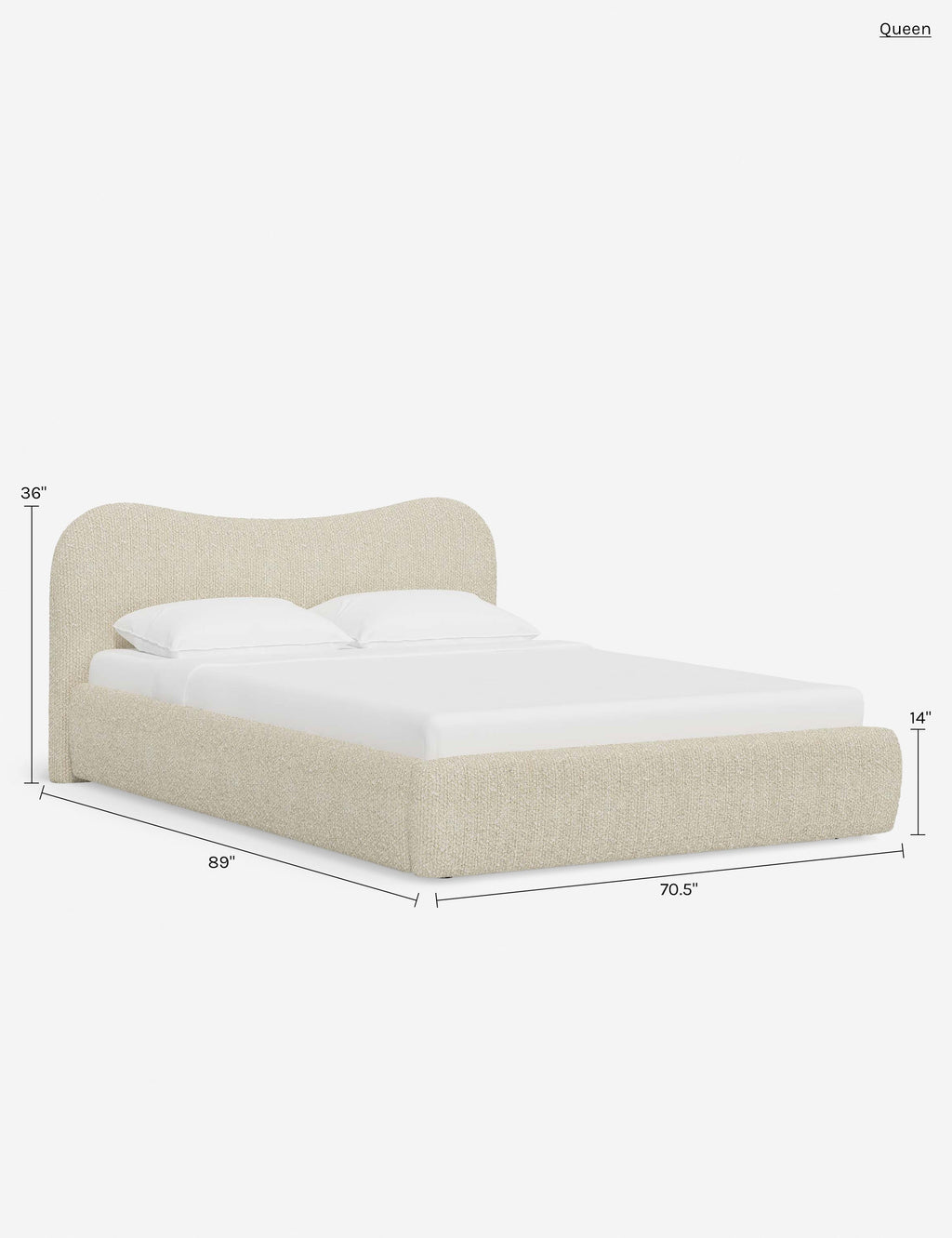 Gladys Low Profile Upholstered Platform Bed Frame