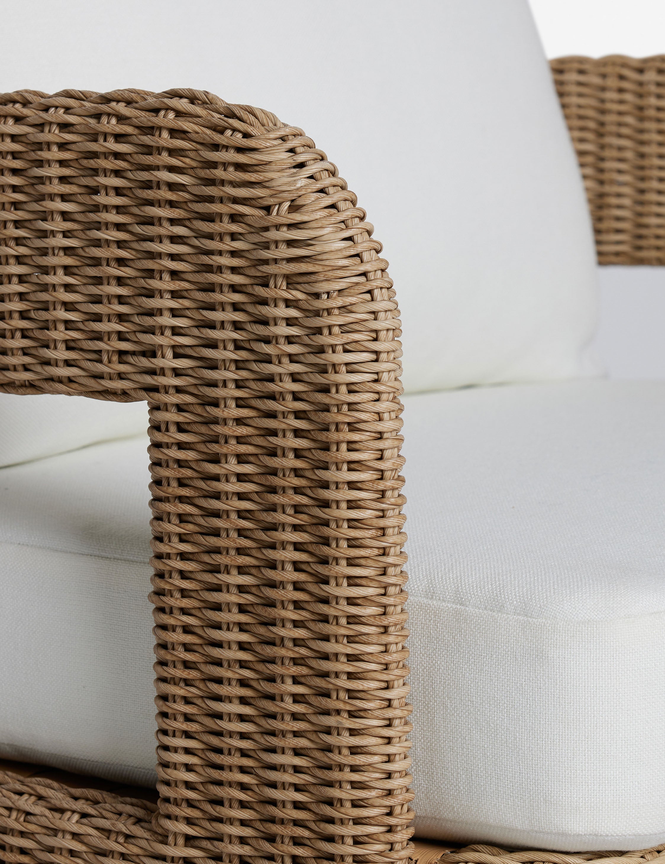 Hadler Outdoor Accent Chair, Ivory
