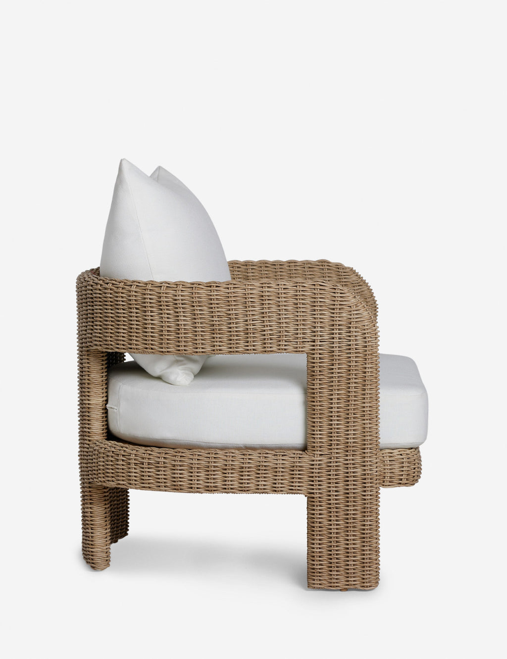 Hadler Outdoor Accent Chair, Ivory