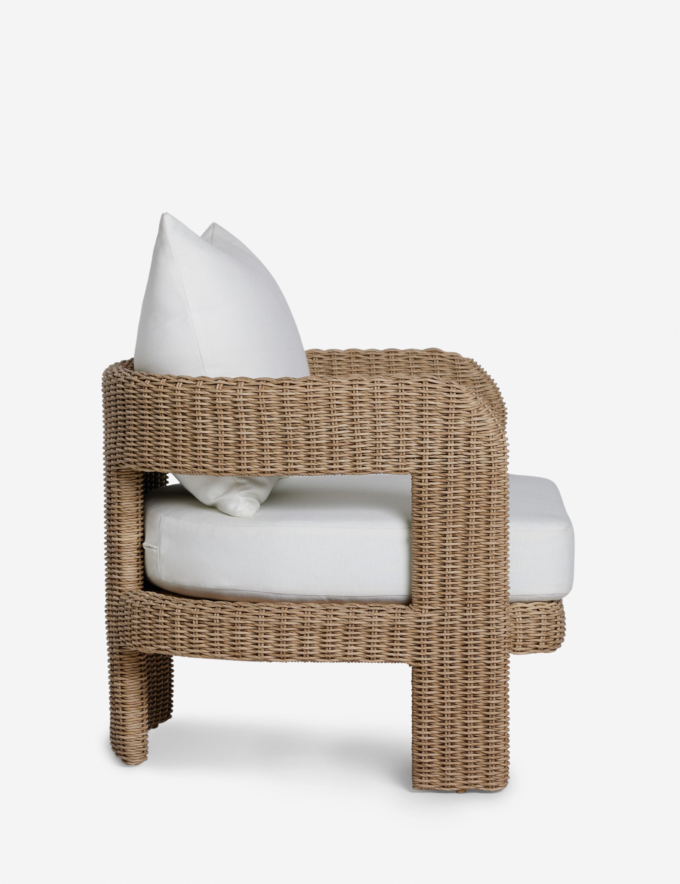 Hadler Outdoor Accent Chair, Ivory