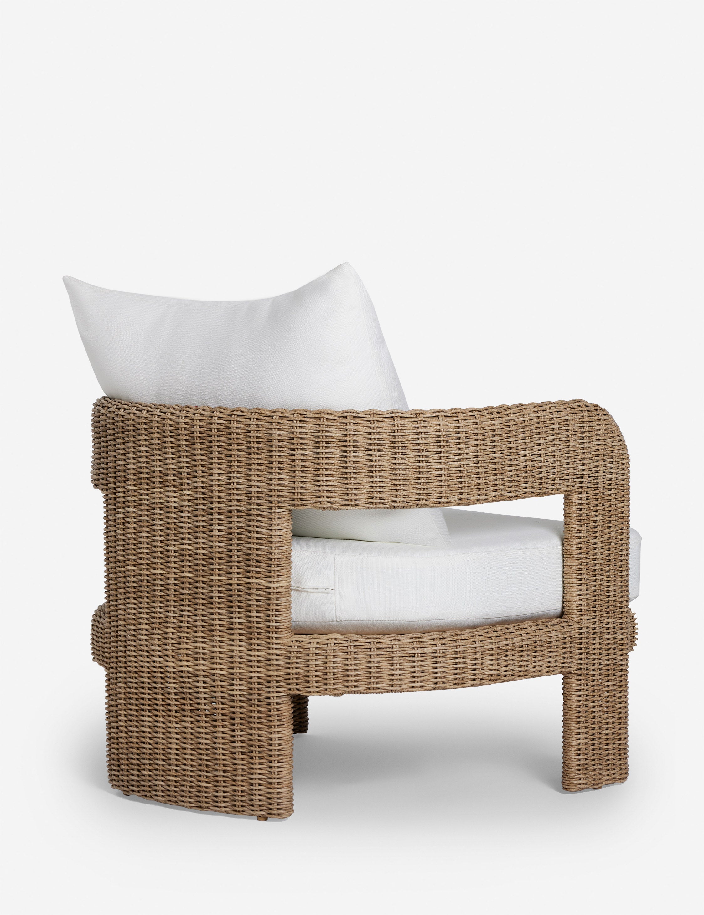 Hadler Outdoor Accent Chair, Ivory