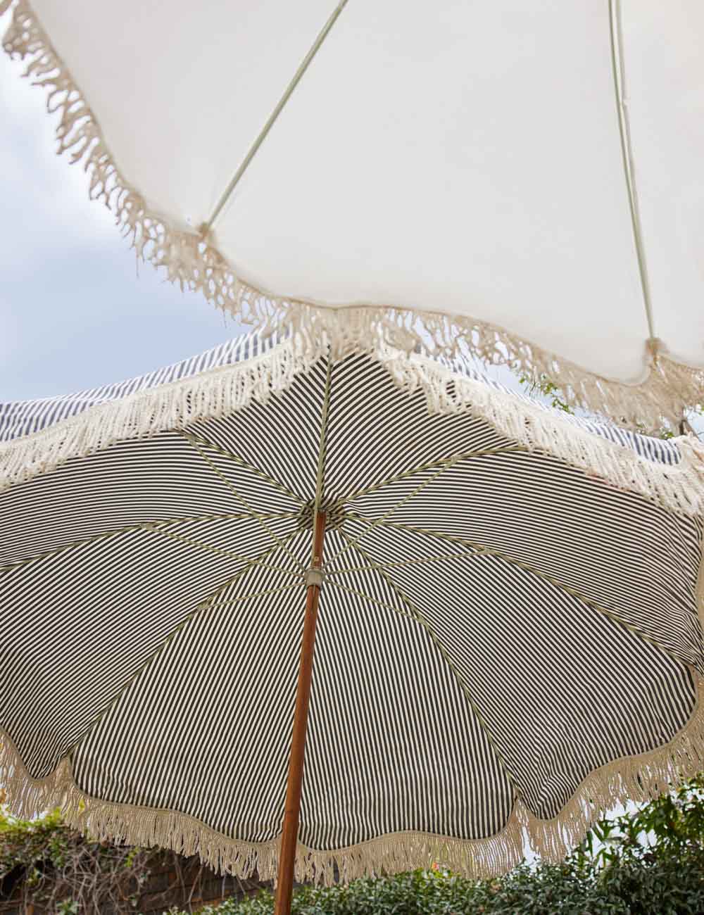 Premium Fringed Outdoor Patio Beach Umbrella