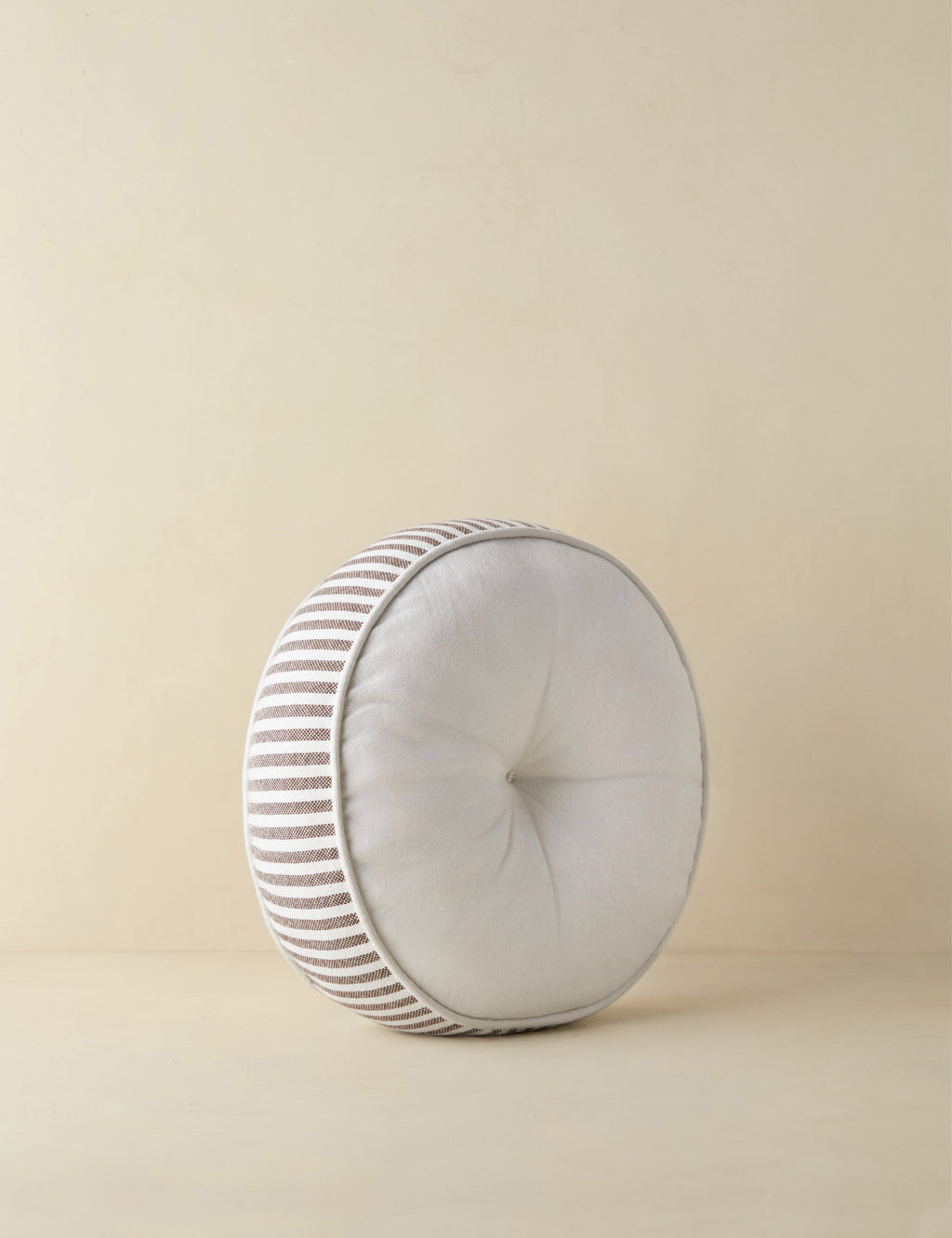Littu Indoor Outdoor Striped Round Disc Pillow