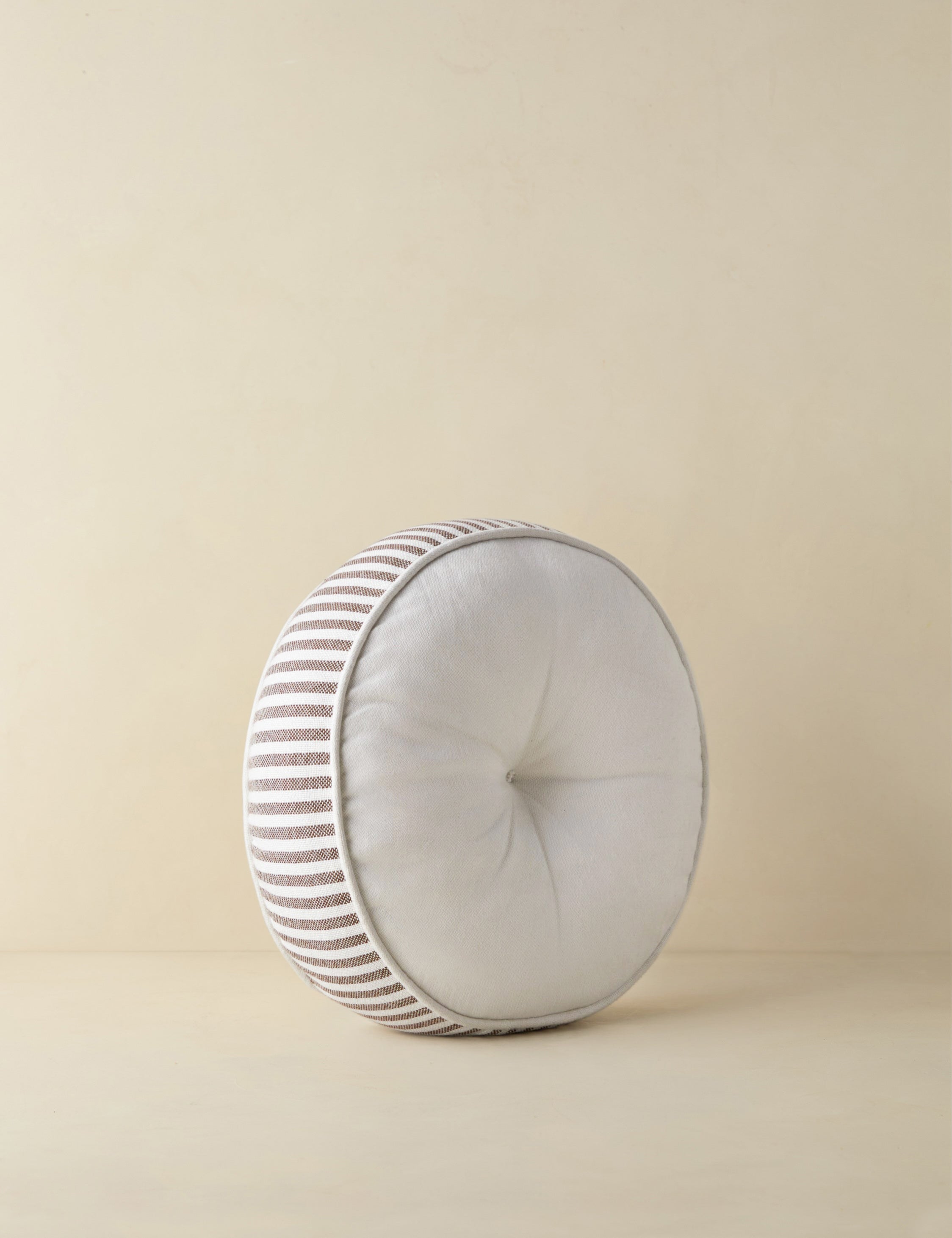 Littu Indoor / Outdoor Striped Disc Pillow by Sarah Sherman Samuel