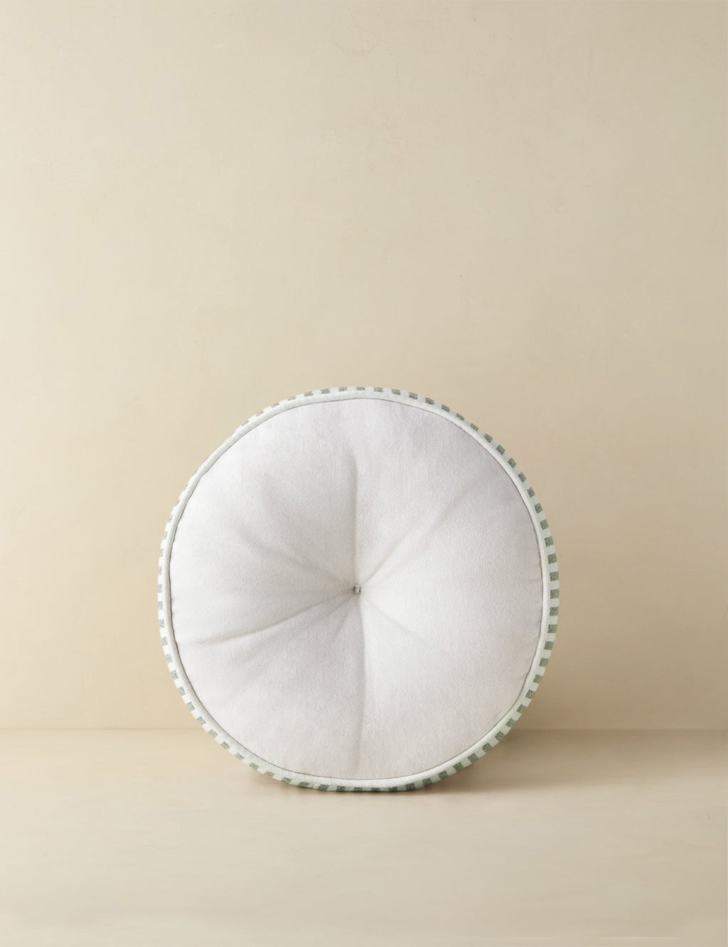 Littu Indoor Outdoor Striped Round Disc Pillow