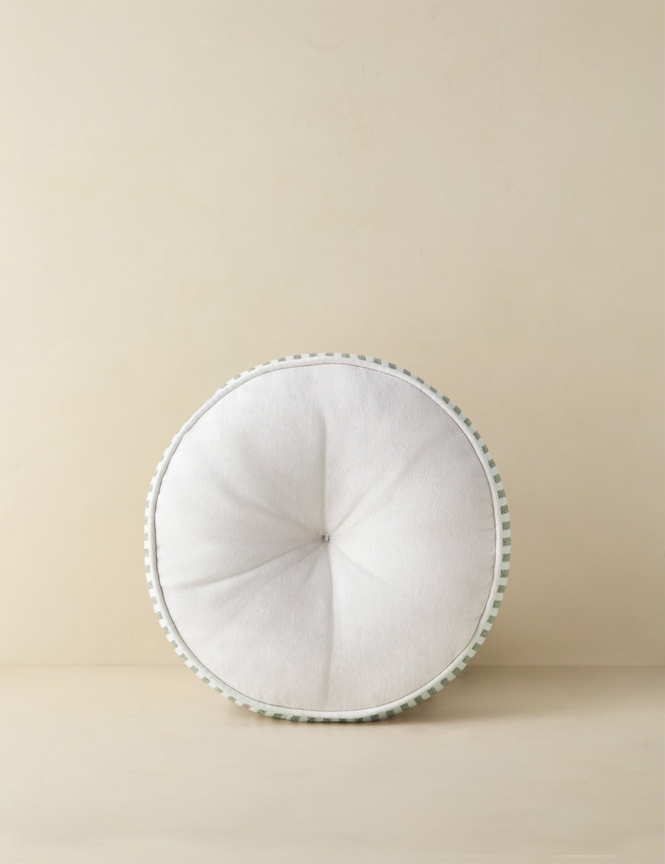 Littu Indoor Outdoor Striped Round Disc Pillow