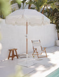 Premium Fringed Outdoor Patio Beach Umbrella