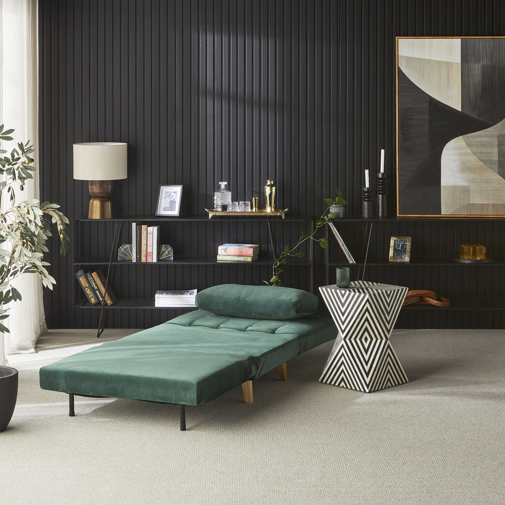 Stradbroke Single Sofa Bed Emerald Green