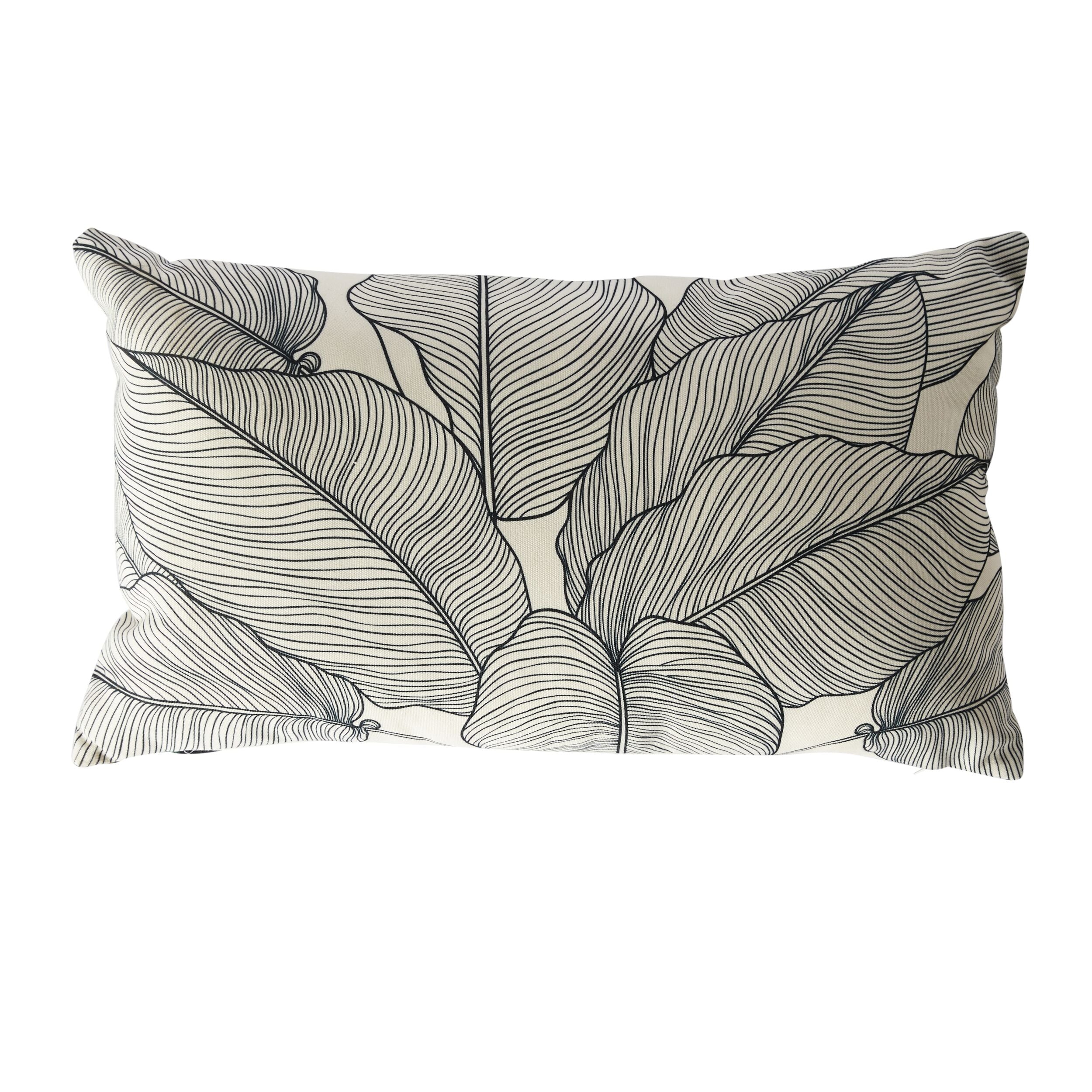 Palm Leaf Reversible Outdoor Cushion 40x70cm