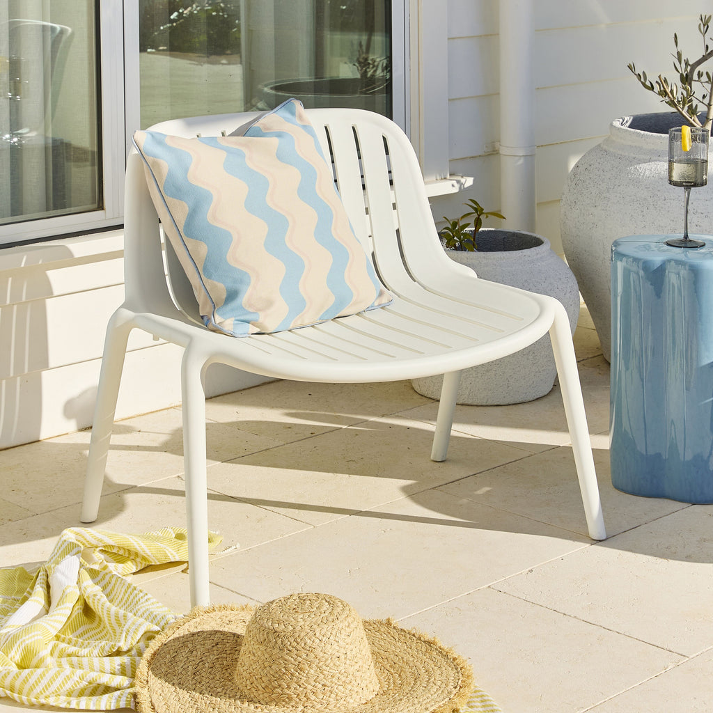 Polypropylene Stackable Outdoor Chair White
