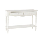 Console de style provincial français, patine antique blanche