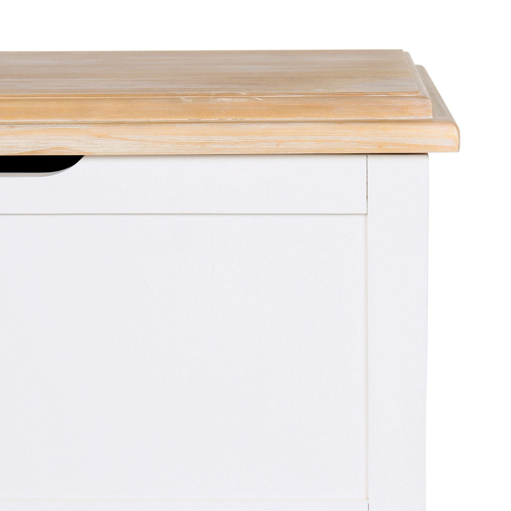 Hamptons Pine Timber Blanket Box White
