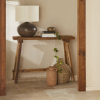 Console en bois recyclé mixte 120cm