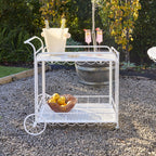 Dessert de jardin à deux niveaux en fer blanc