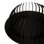 Brasero en fer "Rib-Cage" noir, vue à 360 degrés, 80 cm