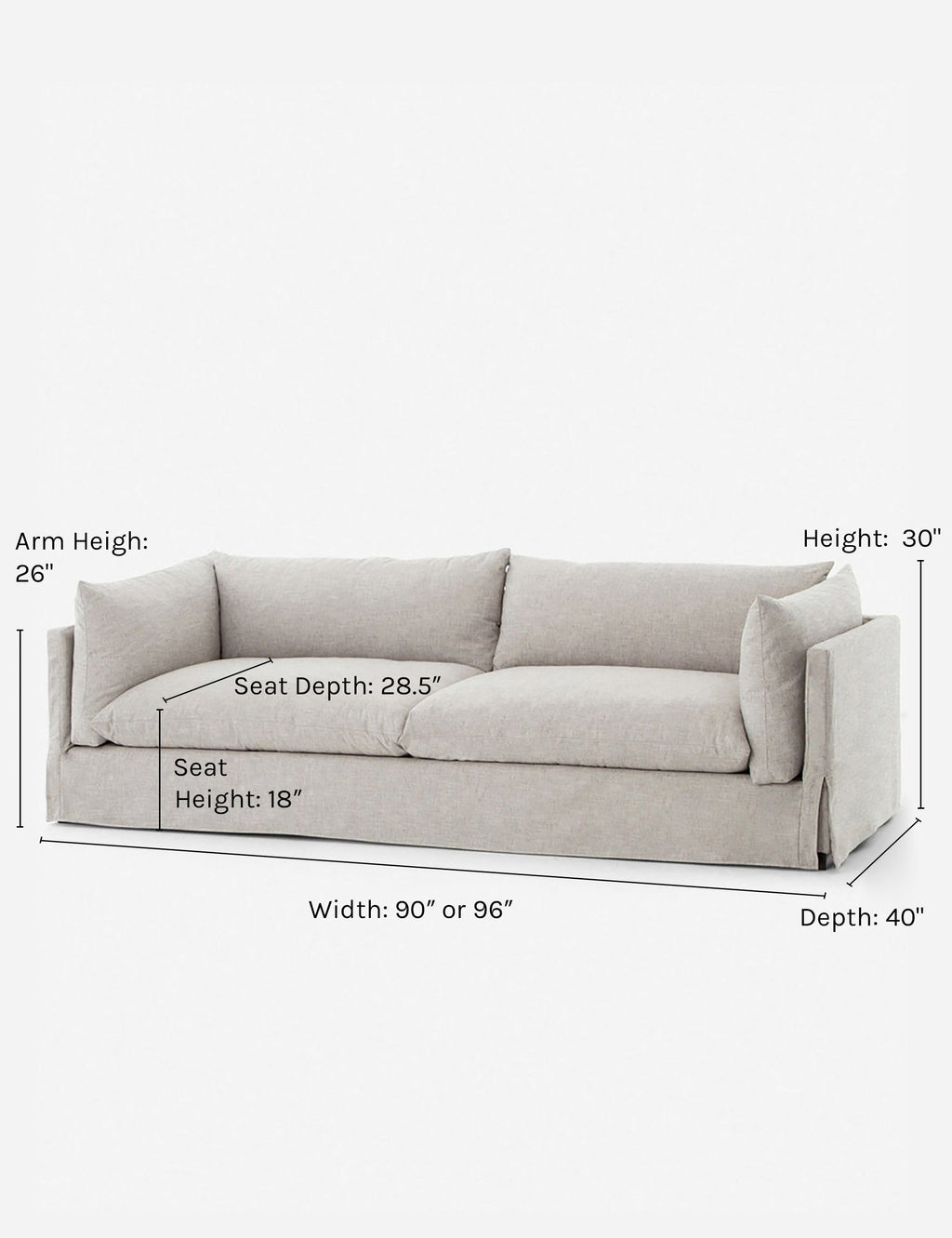 Arlen Slipcover Sofa