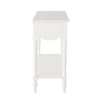 Console de style provincial français, patine antique blanche