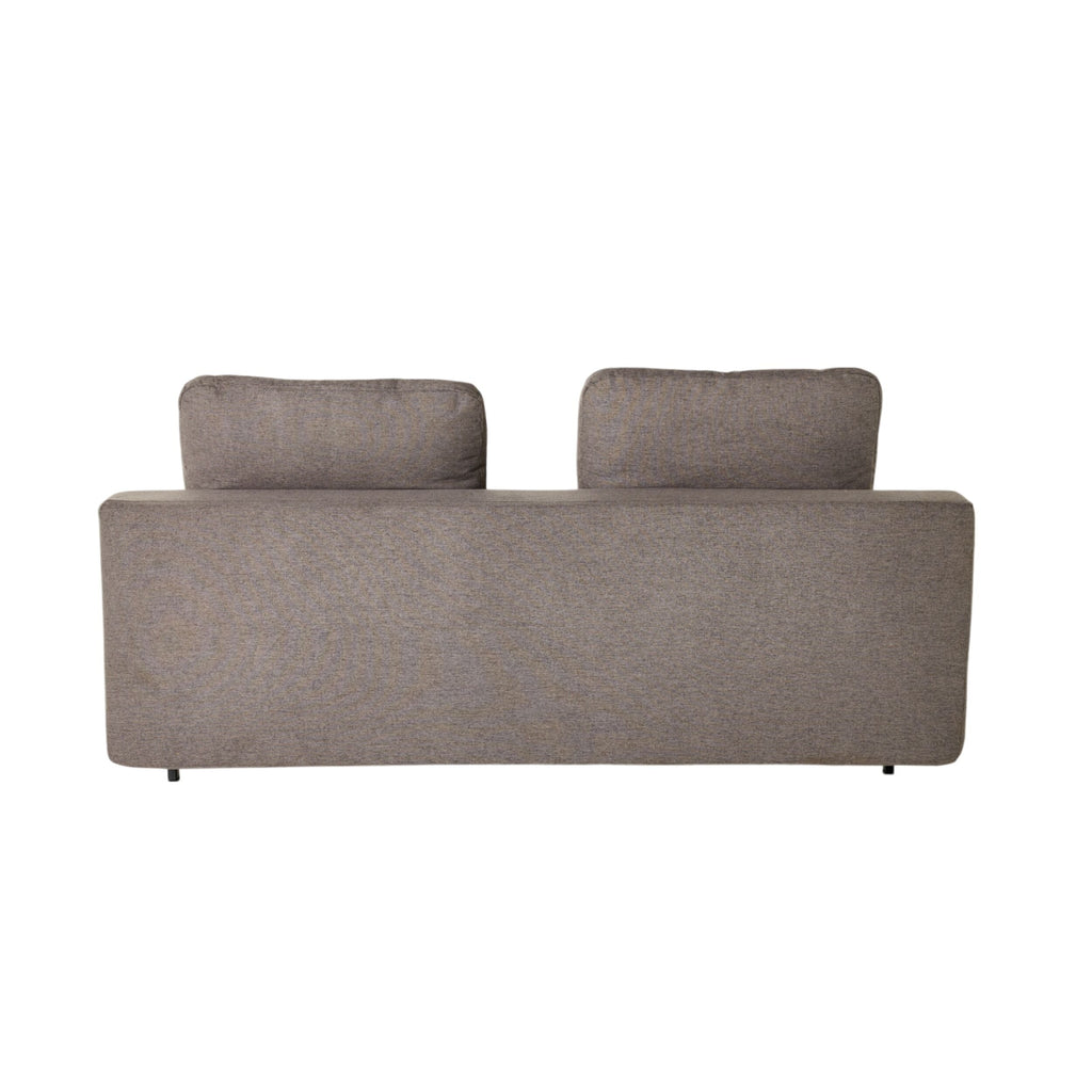 Flip-Down Sofa Bed Pebble Grey Polyester