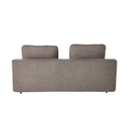 Canapé-lit rabattable en polyester gris galet