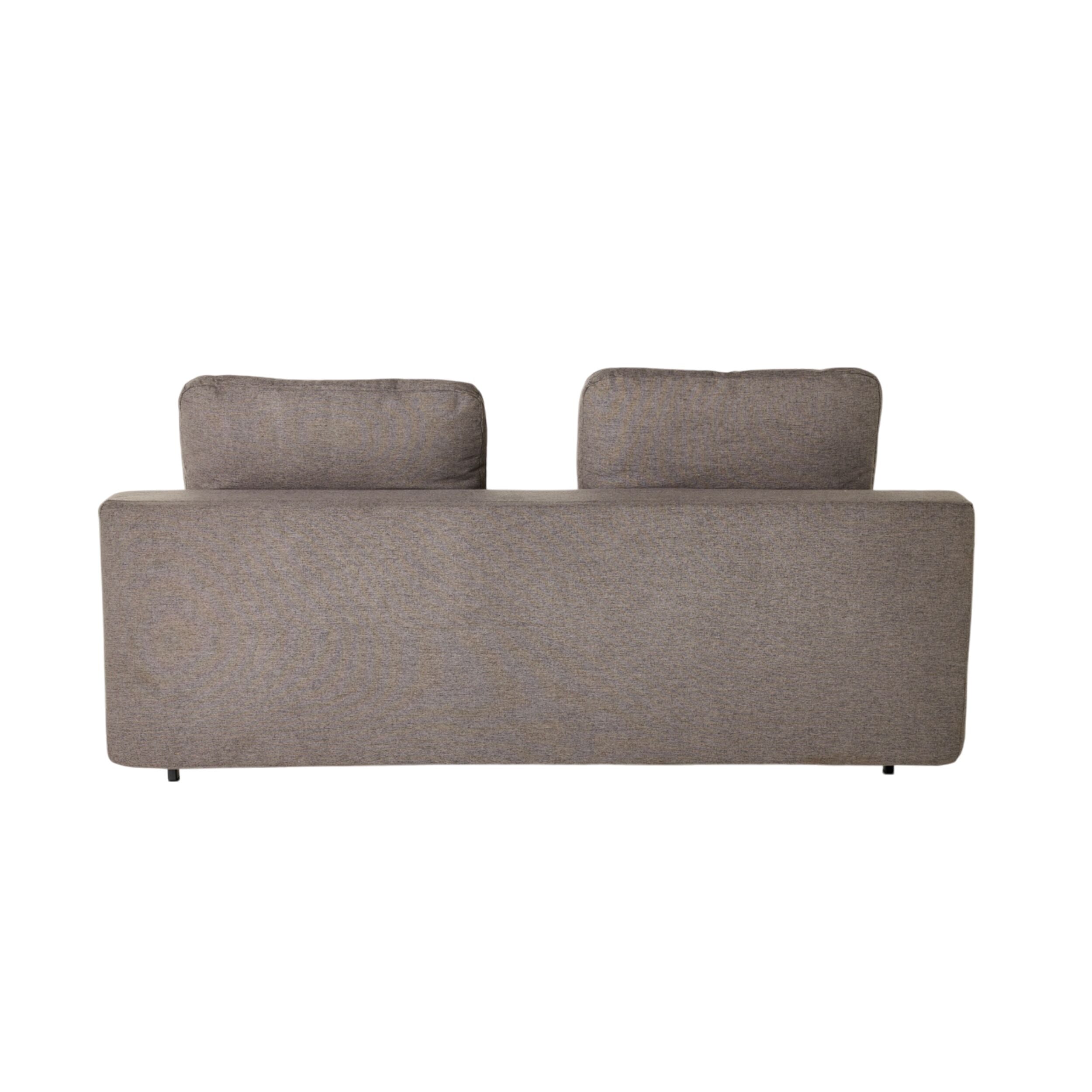 Flip-Down Sofa Bed Pebble Grey Polyester