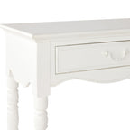 Console de style provincial français, patine antique blanche