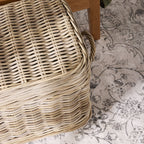 Coffre de rangement en rotin Kubu naturel 135 cm