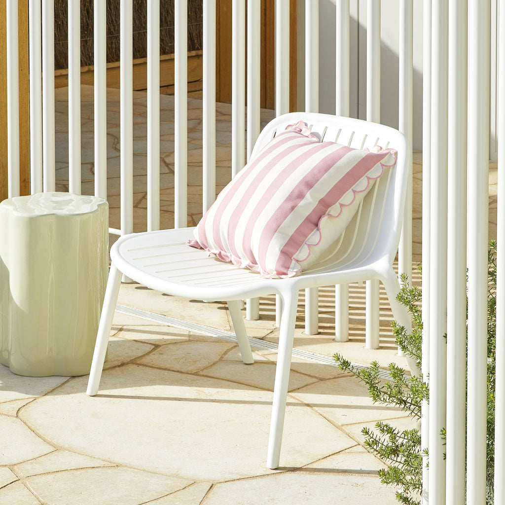 Polypropylene Stackable Outdoor Chair White