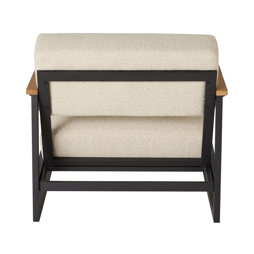 Micro Boucle Indoor Outdoor Armchair Natural