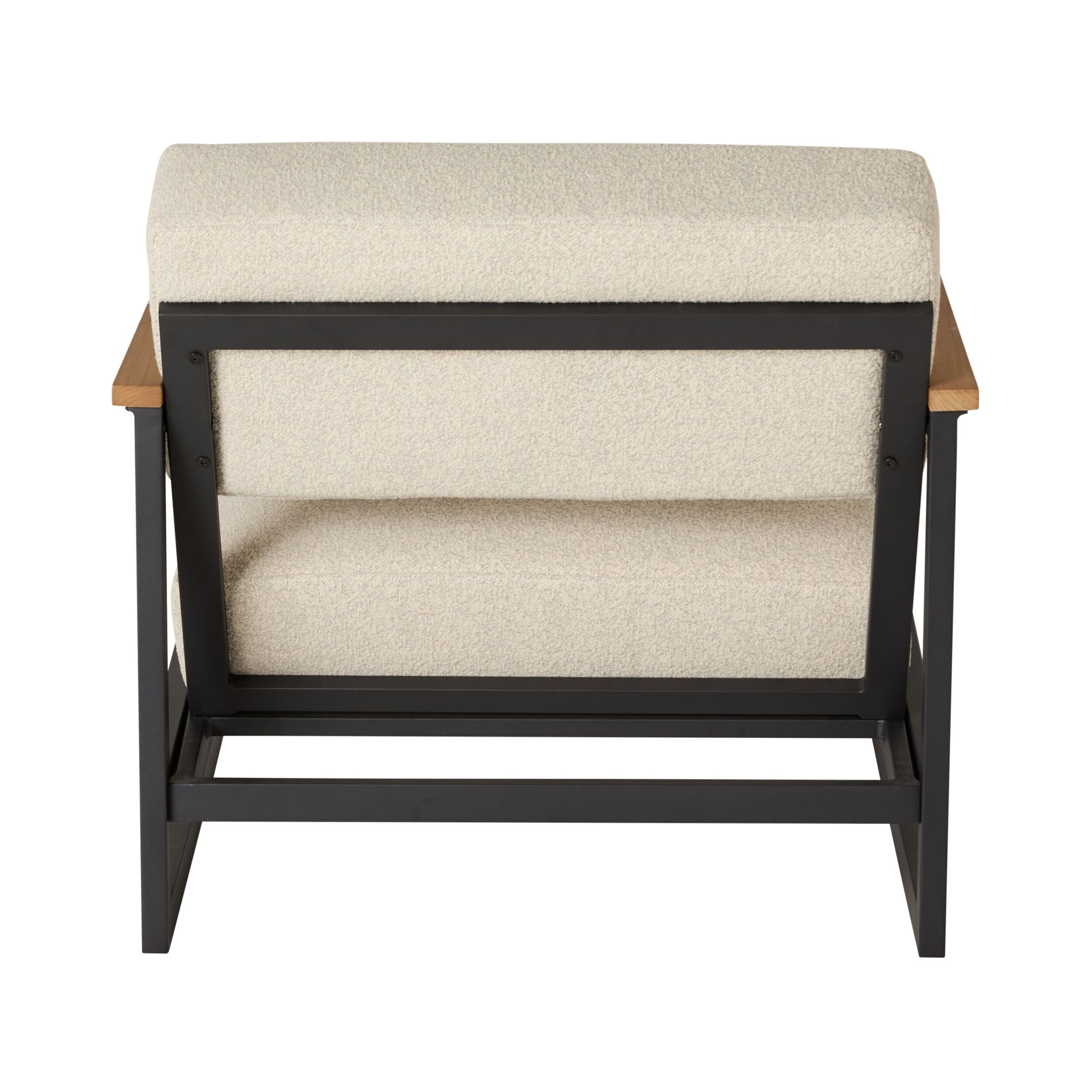Micro Boucle Indoor Outdoor Armchair Natural