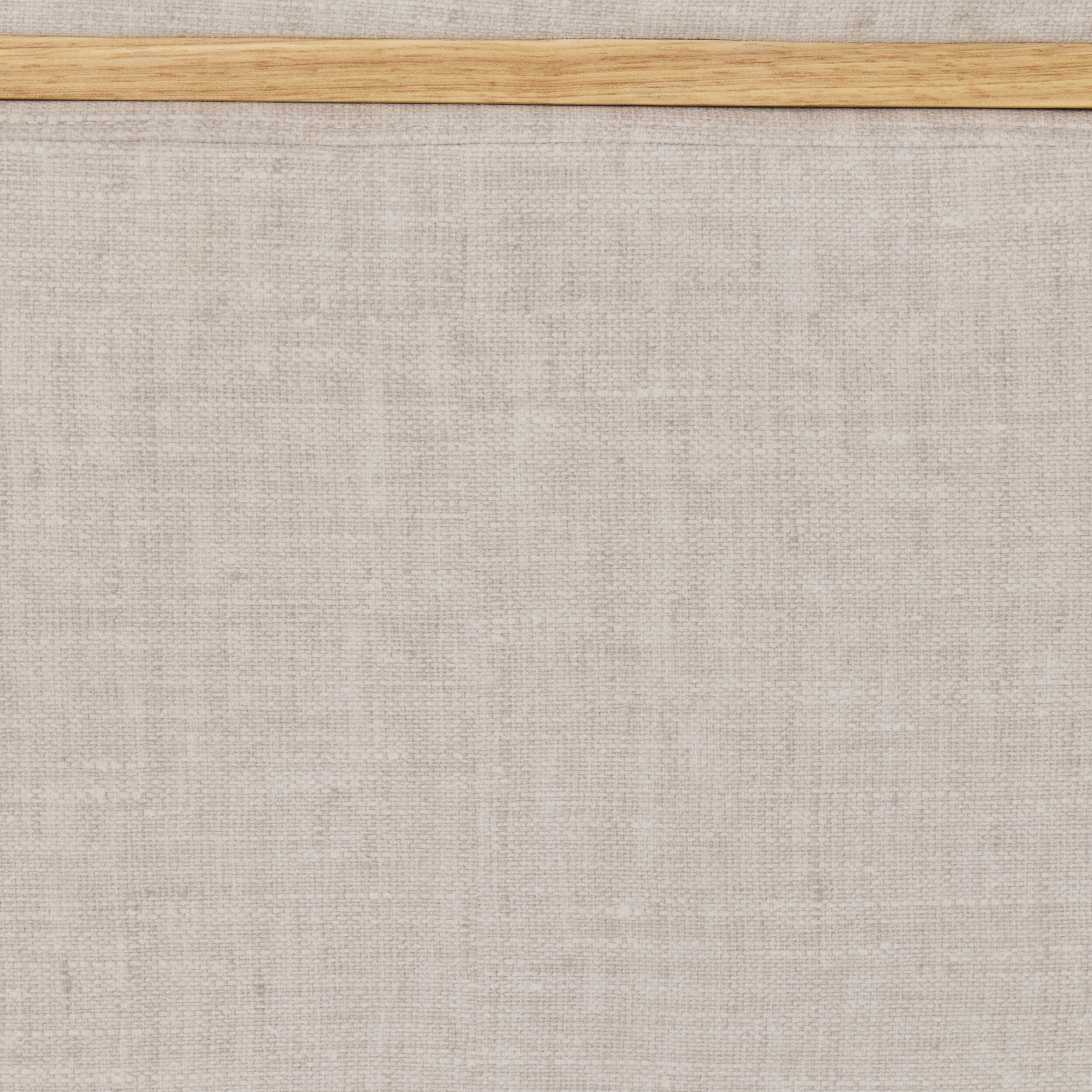 Textured Weave Storage Bench Pecan
