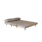 Canapé convertible deux places en velours graphite