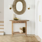 Console en bois de récupération avec tiroir