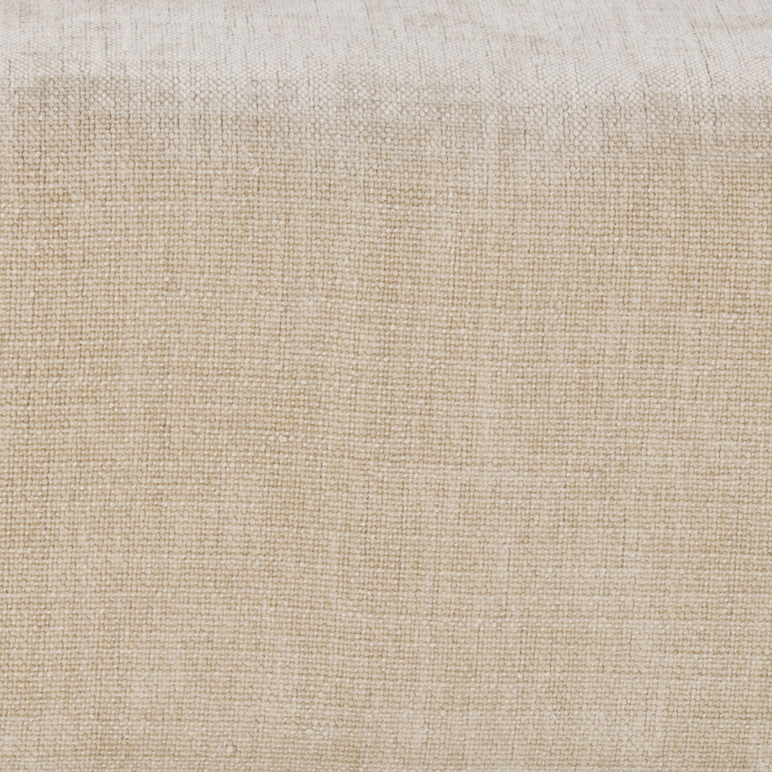 Textured Weave Upholstered Stool Parchment
