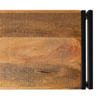 Console en bois de manguier avec cadre noir de style loft