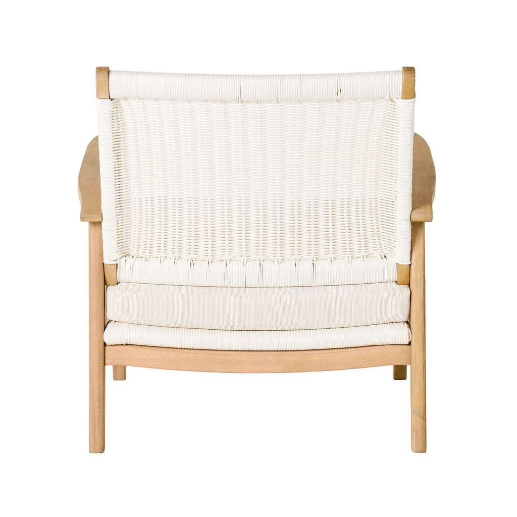 Wicker Outdoor Occasional Chair White