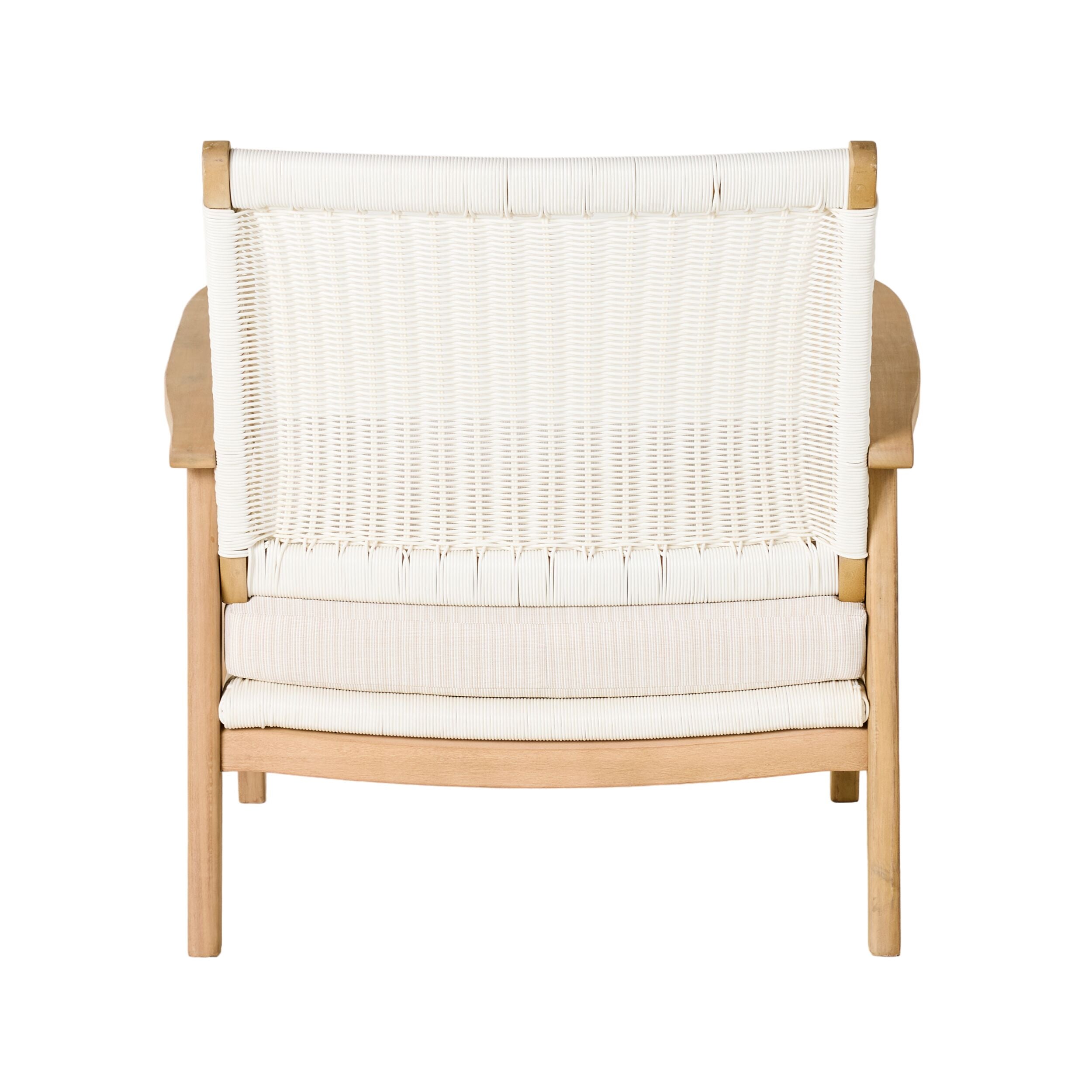 Wicker Outdoor Occasional Chair White