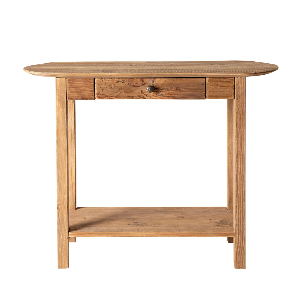 Reclaimed Timber Console Table with Drawer