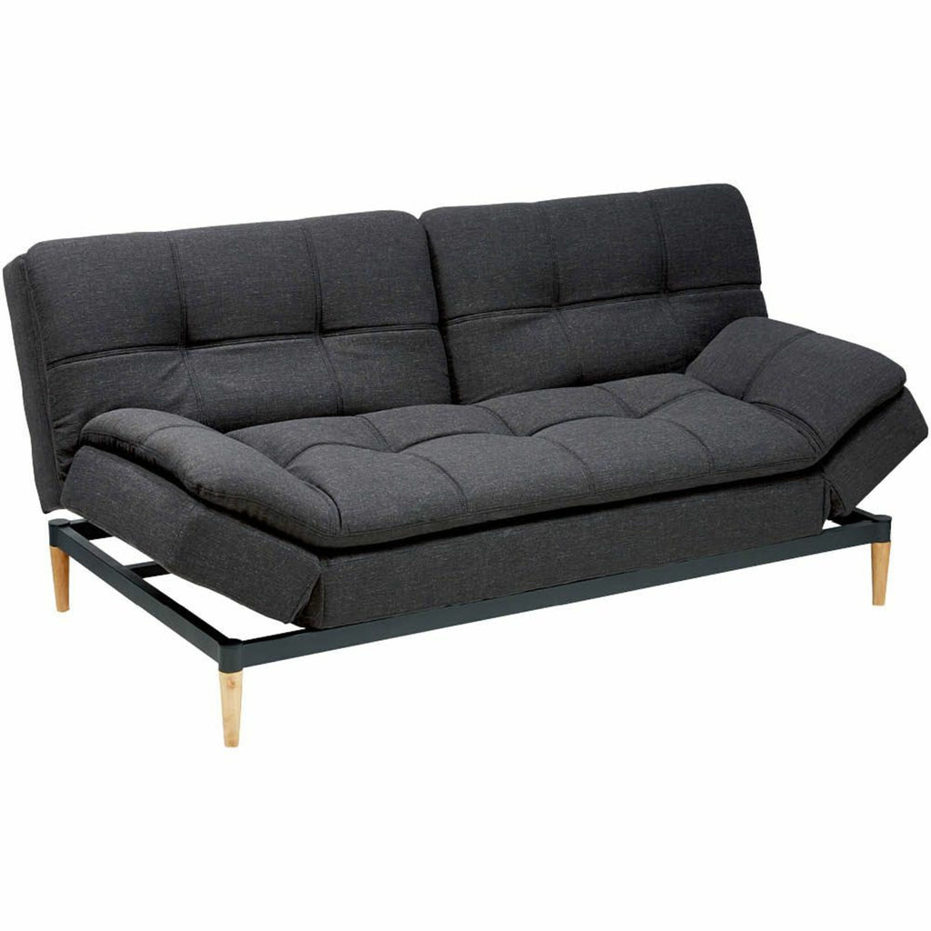 Convertible Fabric Sofa Bed Charcoal Grey