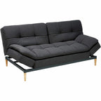 Canapé-lit convertible en tissu gris anthracite