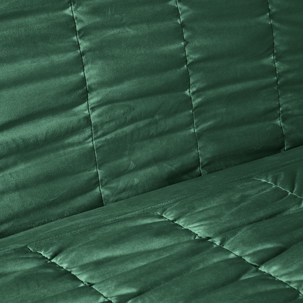 Velvet Double Sofa Bed Emerald Green