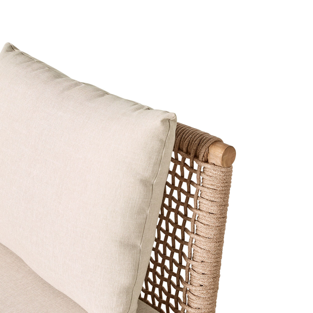 Acacia Timber Rope Outdoor Armchair Natural