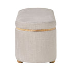Banc de rangement en tissage texturé