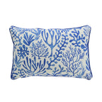 Coussin d'extérieur réversible récif de corail 35x55cm