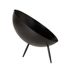 Foyer trépied en fer noir mat 80cm portable