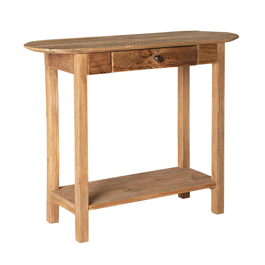 Reclaimed Timber Console Table with Drawer