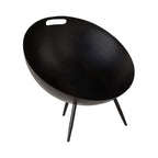 Foyer trépied en fer noir mat 80cm portable