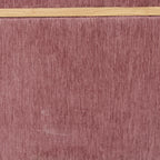 Banc de rangement en tissu texturé rose poudré
